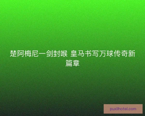 楚阿梅尼一剑封喉 皇马书写万球传奇新篇章
